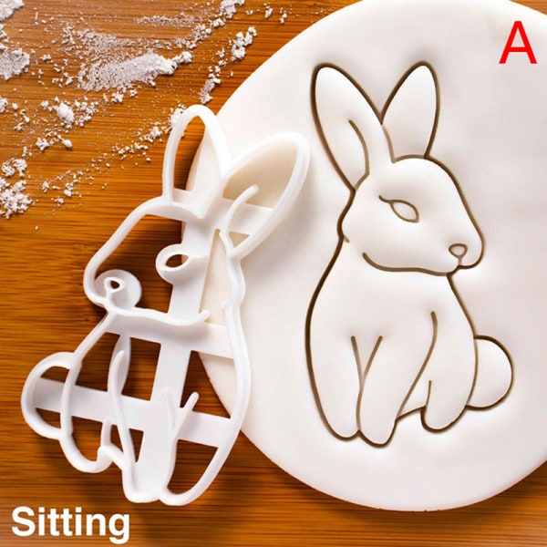 1/2 st e Bunny Cookie ters DIY Form Köksbakning Acce A