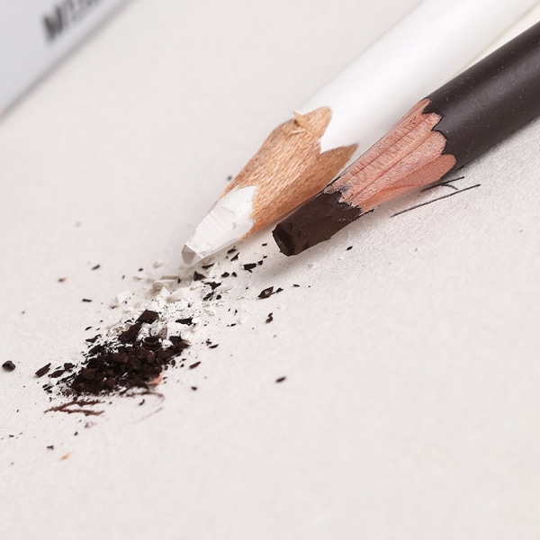 1 stk White Sketch Charcoal blyanter til skitsering af maleri Drawin White 581a | White |