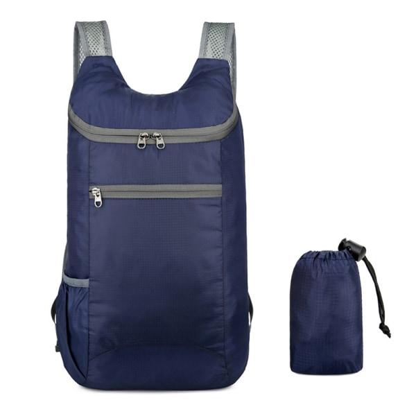 20L lett sammenleggbar bag Utendørs ryggsekk Camping Vandring Tr blue