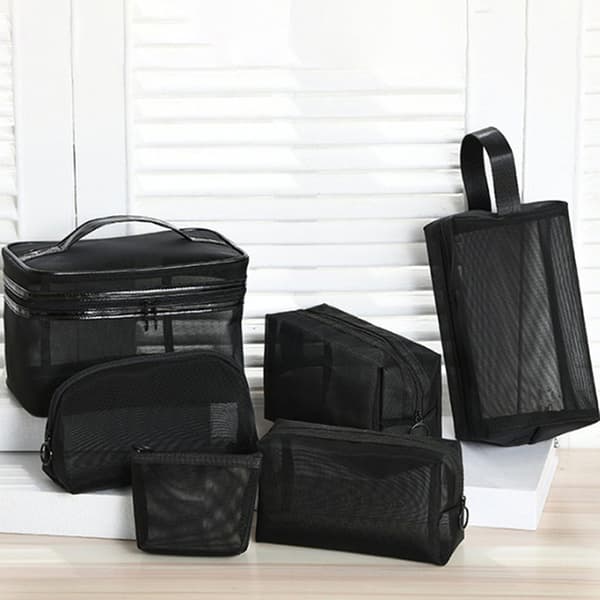 Mesh Transparent Kosmetisk Makeup- case Kvinnor Make Up Organizer S D
