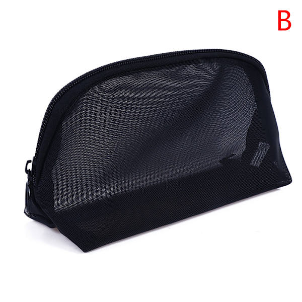 Mesh Transparent Kosmetisk Makeup Case Dame Make Up Organizer S B