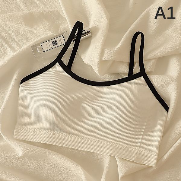 Saumattomat urheilurintaliivit Selkänojattomat olkaimettomat rintaliivit Push Up Bralette Black