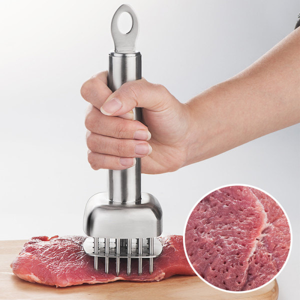 24 Pins Stainless Steel hine Kannettava Meat Hammer Kitchen Tool