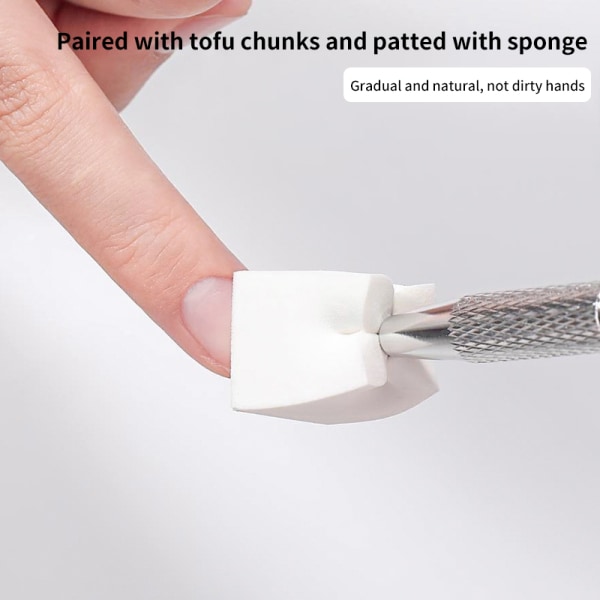 20/50 stk. Beancurd Cube Gradient Nails Svampe Nail Gel Patting 50Pcs sponge