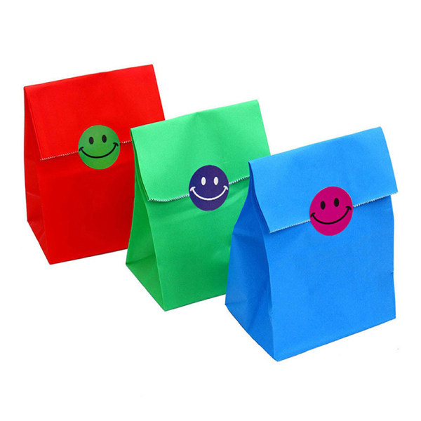 500 st Smile Face Sticker Kids Reward Sticker Etiketter Glad Smil Multicolor