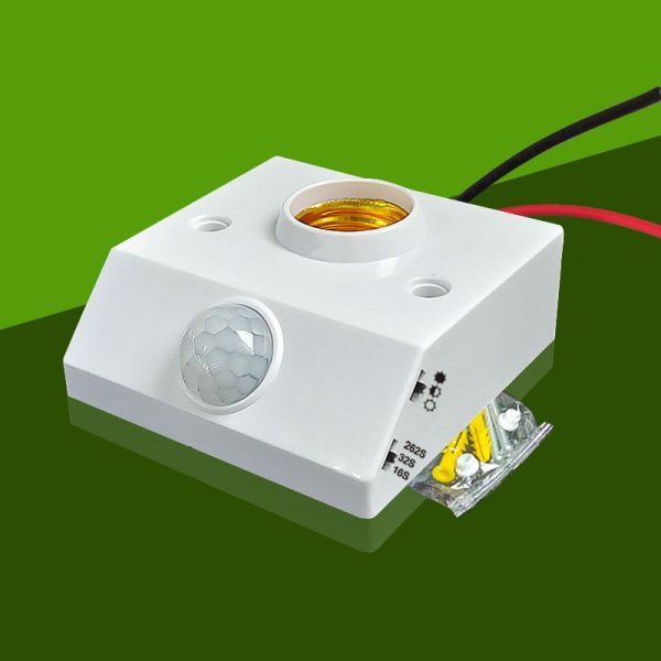 AC85-265V Automatisk Infrarød IR Sensor Lampholder L onesize
