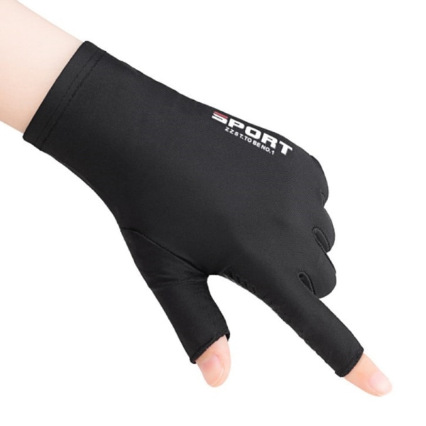 Kesähanskat Miesten Ice Silk Sun Proction Driving Glove Fishing G Black