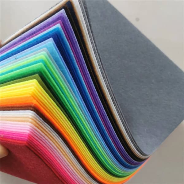 20 stk. bløde filtstofplader 20 farver patchwork syning DIY håndværk A3