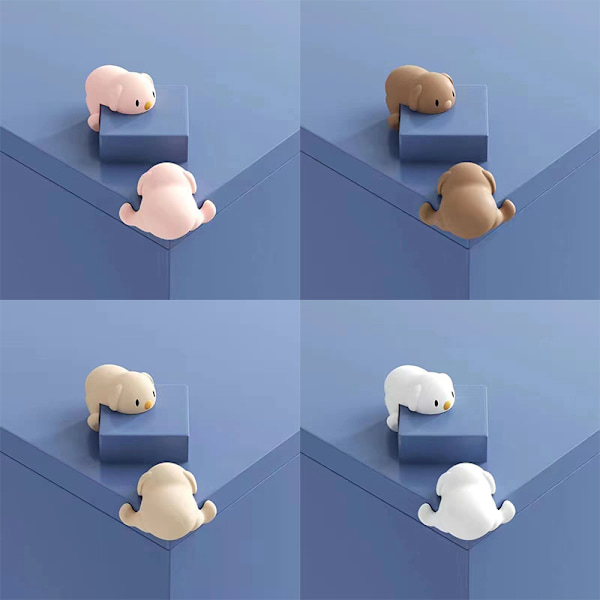 Baby sarjakuva Turvallinen Pentupöydän Kulmasuoja Turvallinen Pehmeä Sili Beige