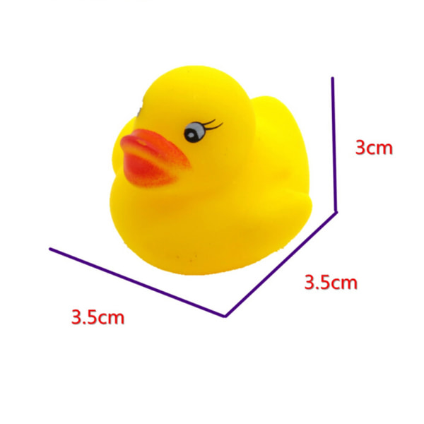 12 st färgglada baby e Rubber Squeaky Duck D 0 0