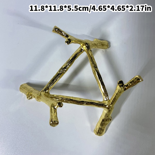 1 kpl kristallipallon pohjapuun lehden muotoinen metallipidike pallokivi Gold L