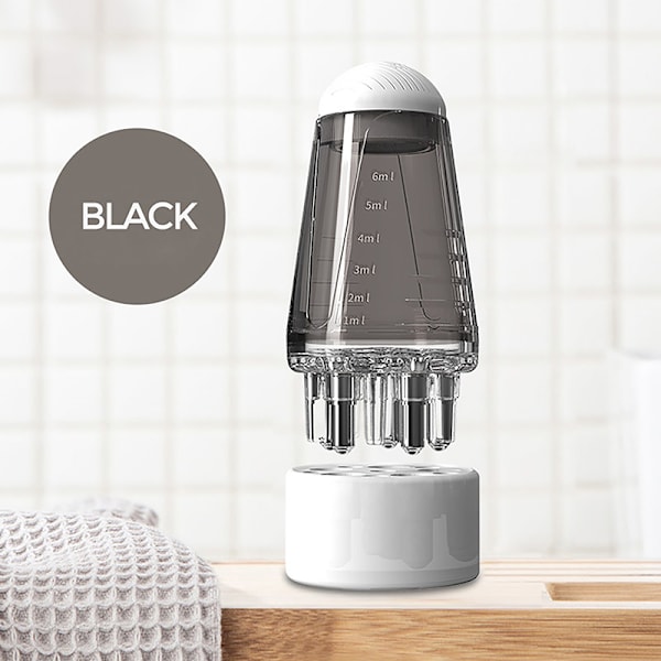 Mini Portable Scalp Applicator Flytande kam hårrötter Massage M Gray
