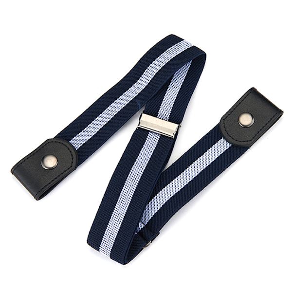 Spennefritt midjebelte for jeansbukse Ingen spenne Stretch Elastisk stripe