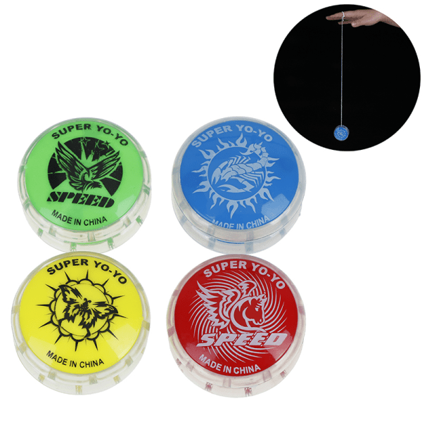 1stk Magic YoYo ball leker for barn fargerik plast yo-yo leke pa
