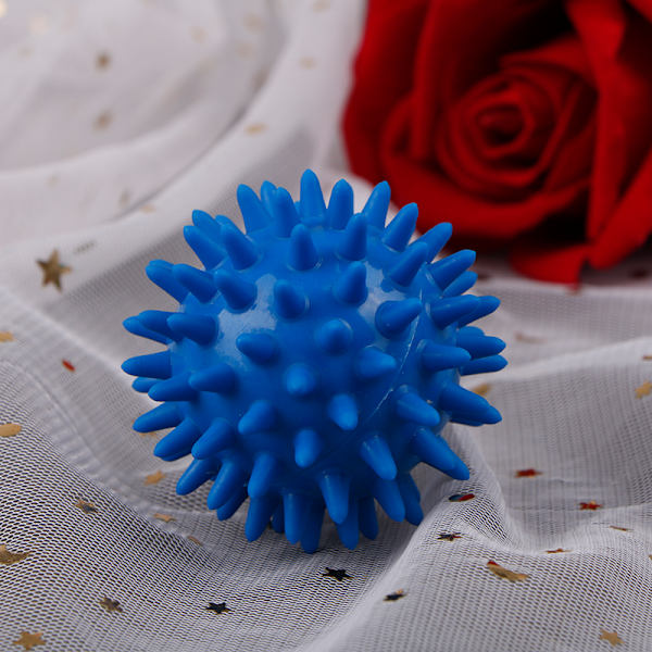 Full Body Spiky Massageboll Hård Stressboll 6cm För Fitness S Blue