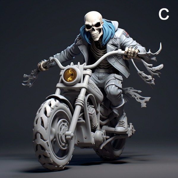 Halloween cool skelet figurer C