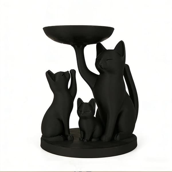 Smykkebakke med sort kat Black