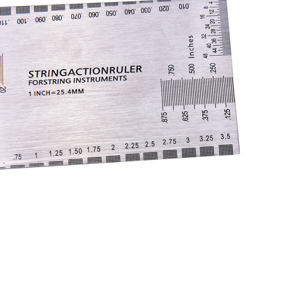 Steel String Action Gauge Linjal Guide Setup Mätning Luthier f silver
