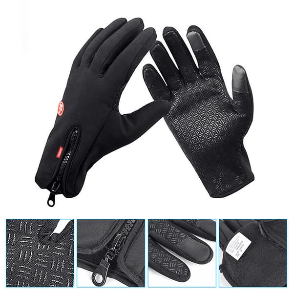 Män Kvinnor Touch Handskar Red S