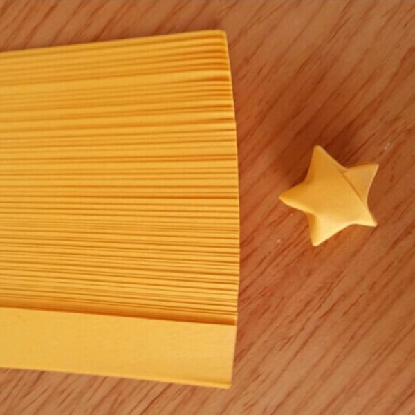 Origami Lucky Star papirstrimler Foldepapirsbånd Farver