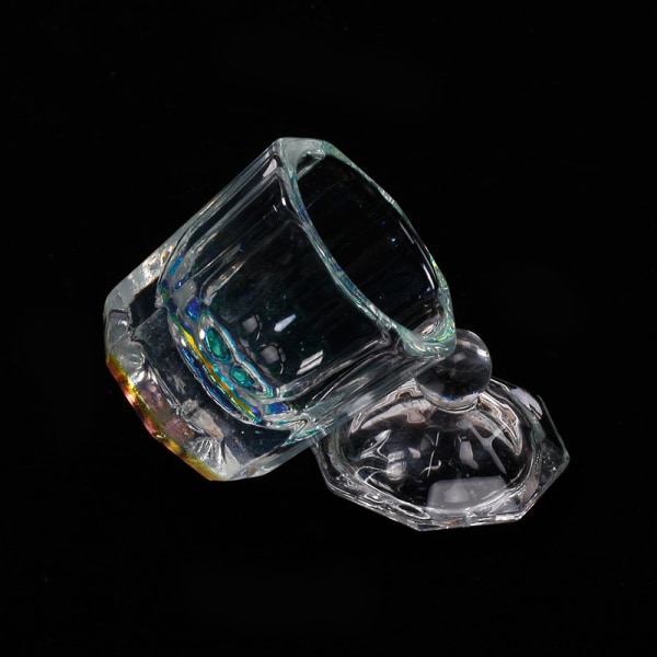 Rainbow Crystal Clear akryl flytende tallerken Tappen oppvaskglasskopp