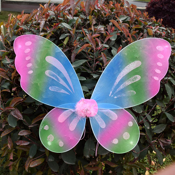 1 kpl Fairy Wings Butterfly Halloween Angel Wings -lasten puku Multicolor