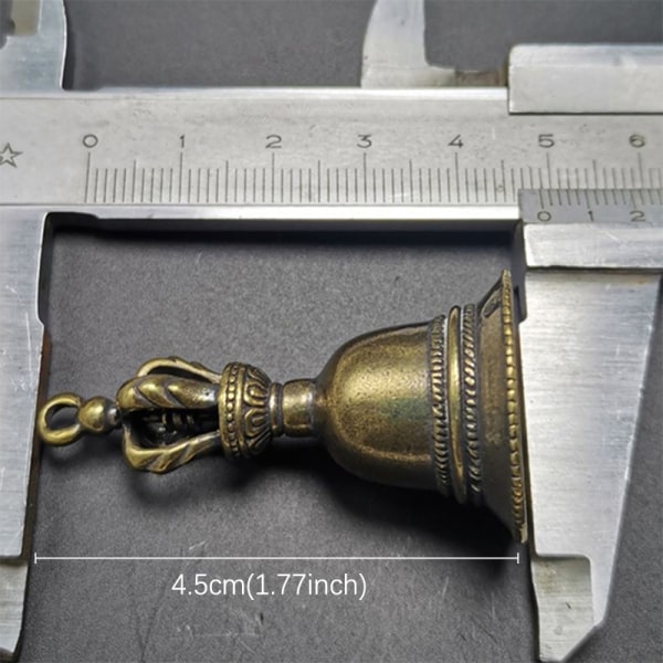 Messinkiä käsintehty painevalettu Drop Wind Bell Tiibetin pronssikello 5*2*2cm