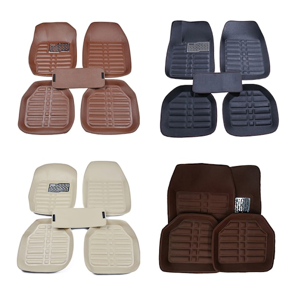 5 stk Auto Gulvmatter Fottepper Tepper Bilstyling For Duster P Beige