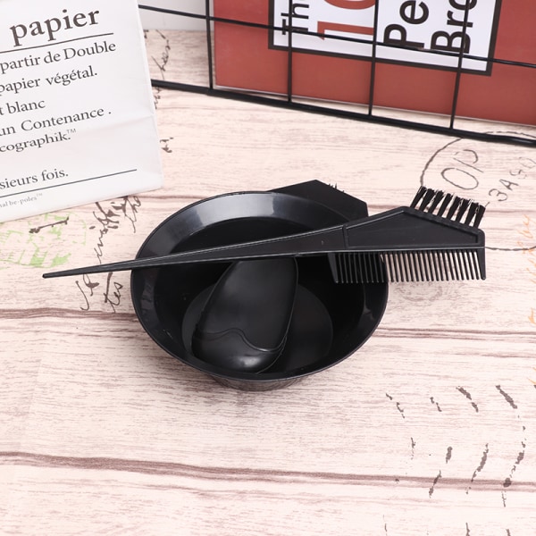 Blandningsskålar för hårfärg med 3 st plasthårverktyg Hårfärgning St One Size
