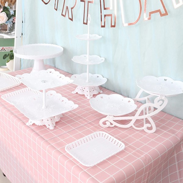 Eurooppalaistyylinen kakkuteline välipalateline hedelmä Cupcake Tray birthda A