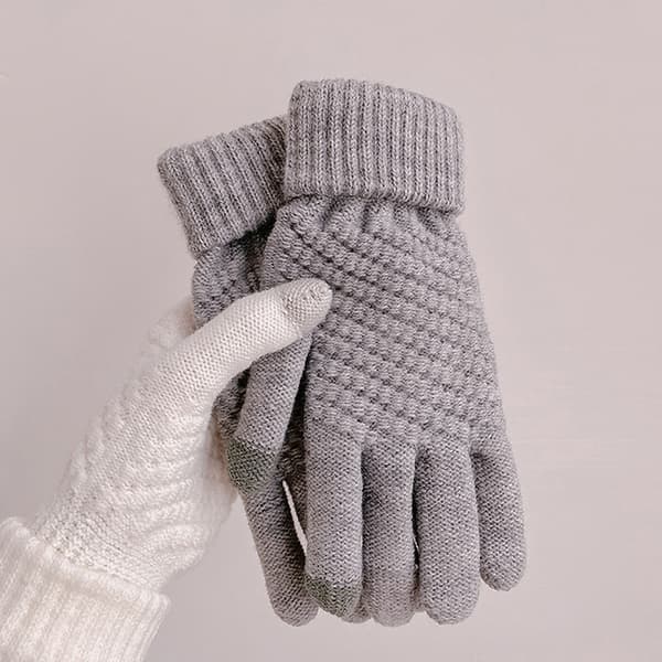 1 Par Kvinder Touch Vinter Handsker Efterår Vinter Varm Tykt Skiin A4