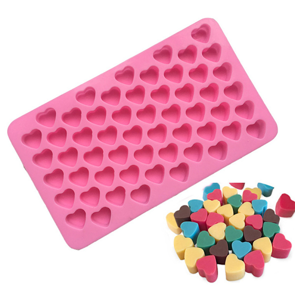 Mini Hjerteform Silikon Isbitbrett DIY Sjokolade Fondant Mo
