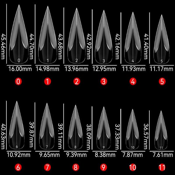 Eagle Claw Nails Full Cover Special Shaped False Nails Nail Ext Pink