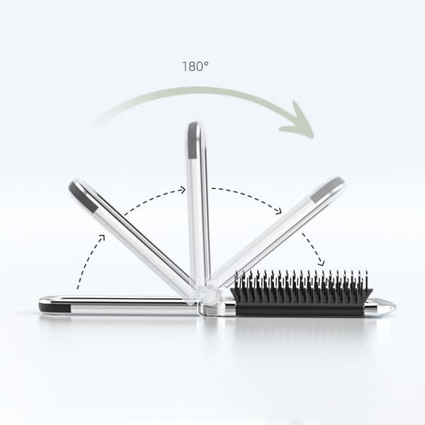 Hiusbrus Folding Massage Comb Head Massage Anti-Static Portable A