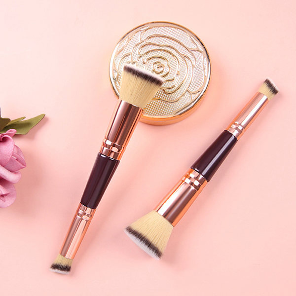 1 st Double-Ended Makeup Brush Foundation Concealer Brush Beaut one size