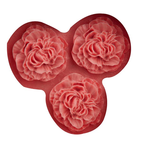 Peonblomst Silikonform Bryllupscupcake Topper Fondantkake one size