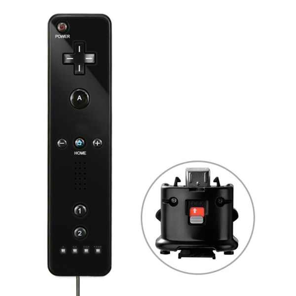 Wii Game Remote Controller Indbygget Motion Plus Joystick Joypad Blue