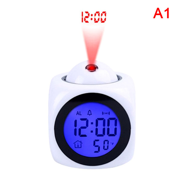Kreativ LCD digital projektion vækkeur Display Voice Repo