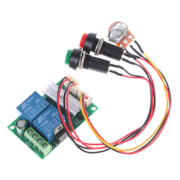 DC 6V 12V 24V PWM DC motorhastighetsregulator framåt och bakåt