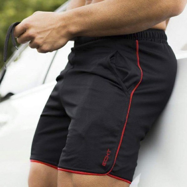 Sommer Herre løpeshorts Sport Fitness Korte bukser Quick Dry Black XXL