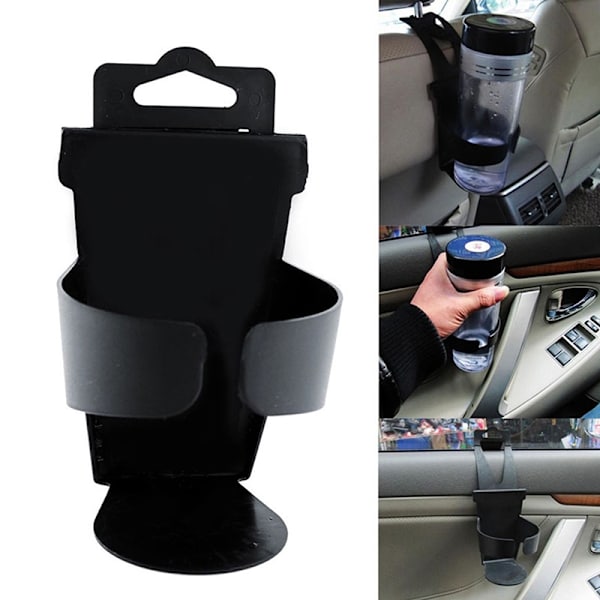 Bil Lastebil drikkevann flaskeholder Universal Black Beverage Cu Black
