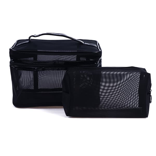 Mesh Transparent Kosmetisk Makeup- case Kvinnor Make Up Organizer S E