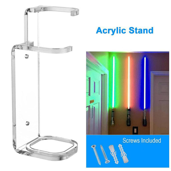Akryl Clear Light Sabre Stand Veggmontert Oppbevaringsstativ Med Sc Clear