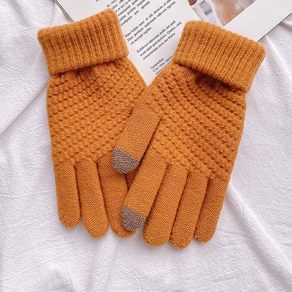 1 Par Kvinder Touch Vinter Handsker Efterår Vinter Varm Tykt Skiin A2