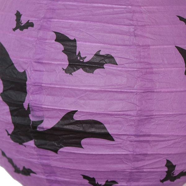 Halloween-paperilyhty kurpitsa hämähäkki pääkallo lepakko ripustettava lyhty B