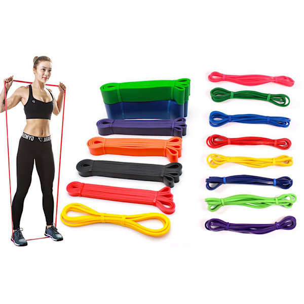 Heavy Duty Träningsmotstånd Loop Set Band Set Home Yoga Gy Random Color