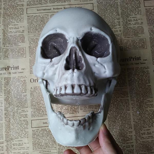Halloween Kunstig Kranie Hoved Model Kranie Knogle Horror Skelet C 8*9*12cm
