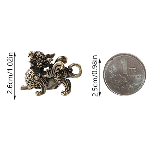 Statue Figur Rikdom Messing Dekor Prosperity Style Ornament F Bronze