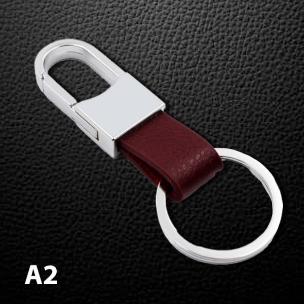 Köp nyckelring nyckelring äkta läder män enkel nyckelring hållare A1 |  Fyndiq