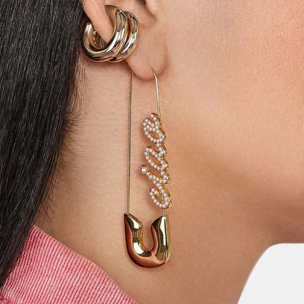 Köp Kvinnors pärla Gem Örhängen Mode Säkerhetsnålar Örhängen Al | Fyndiq